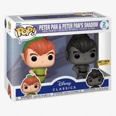 Funko Pop! Disney: Disney Classics - Peter Pan & Peter Pan's Shadow - 2 Pack - Hot Topic Exclusive
